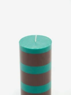 HAY Column Candle - Small - Green And Brown 6 HAY Column Candle - Small - Green And Brown -Fine Household Products HAY COLUMN CANDLE SMALL GREEN AND BROWN AW23 GOODHOOD 2