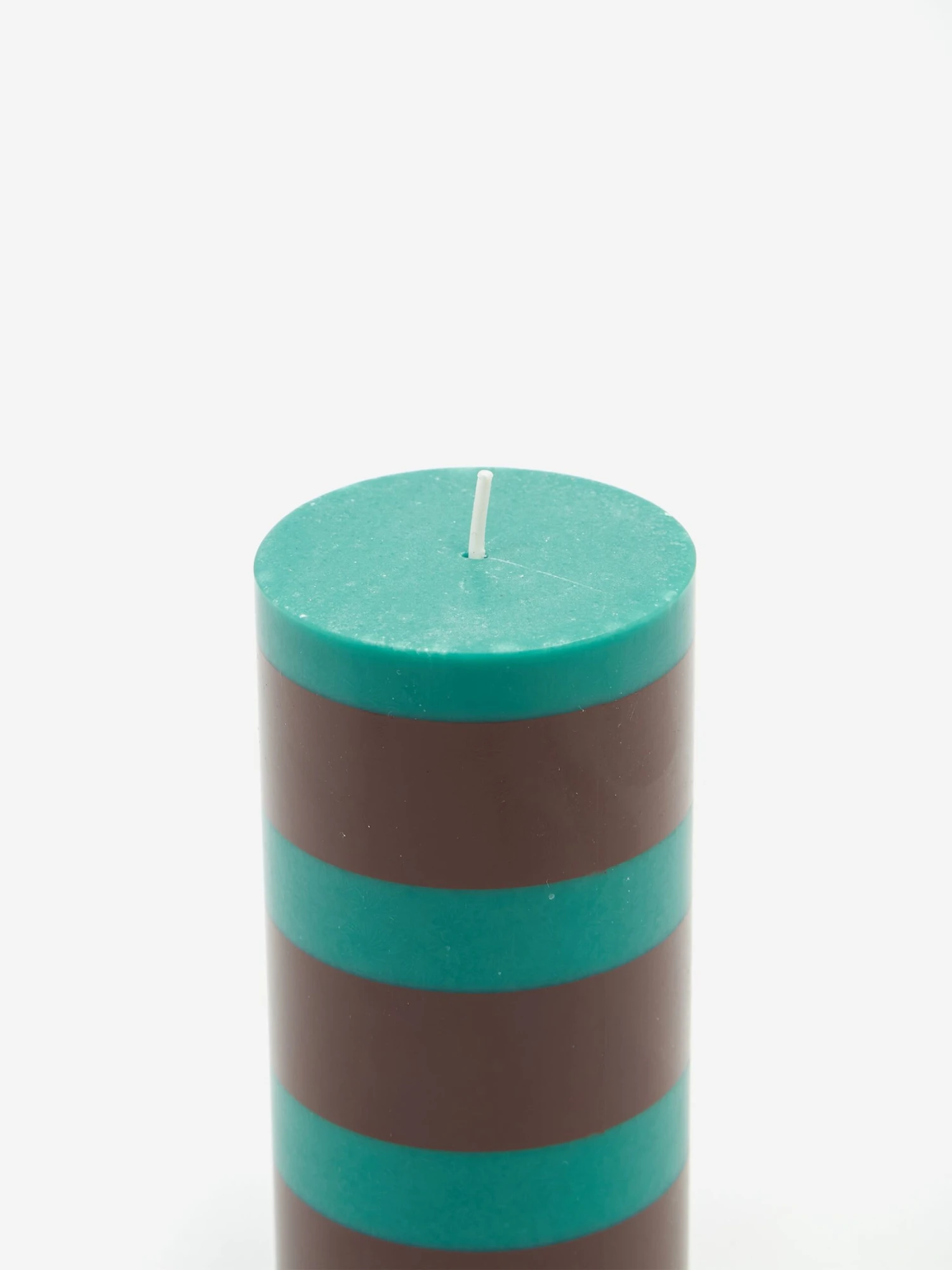 HAY Column Candle - Small - Green And Brown 3 HAY Column Candle - Small - Green And Brown - Image 3