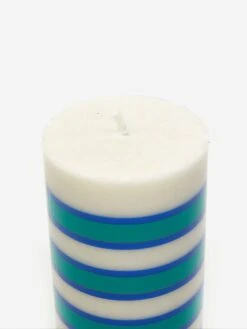 HAY Column Candle Small - Light Grey, Blue And Green -Fine Household Products HAY COLUMN CANDLE SMALL LIGHT GREY BLUE AND GREEN AW23 GOODHOOD 2
