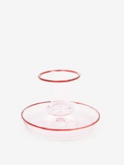HAY Flare Glass Candleholder - Pink