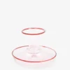 HAY Flare Glass Candleholder - Pink