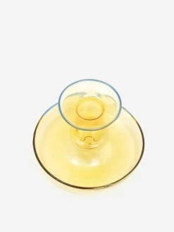 HAY Flare Glass Candleholder - Yellow -Fine Household Products HAY FLARE GLASS CANDLEHOLDER YELLOW AW23 GOODHOOD 1