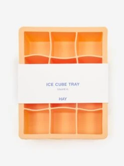 HAY Ice Cube Tray X-Large - Peach -Fine Household Products HAY ICE CUB TRAY X LARGE PEACH AW23 GOODHOOD