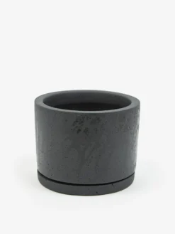 HAY Plant Pot With Saucer - Large - Black