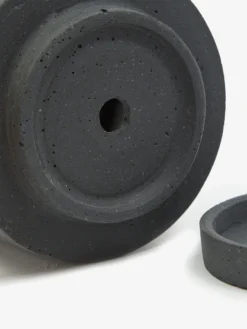 HAY Plant Pot With Saucer - Medium - Black -Fine Household Products HAY PLANT POT WITH SAUCER MEDIUM BLACK SS23 GOODHOOD 2 scaled