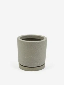 HAY Plant Pot With Saucer - Medium - Grey