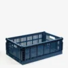 HAY Recycled Colour Crate Large - Dark Blue