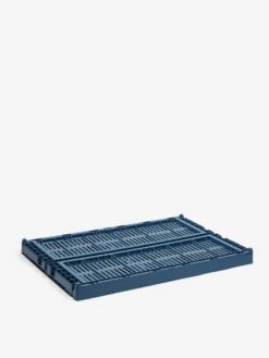 HAY Recycled Colour Crate Large - Dark Blue -Fine Household Products HAY RECYCLED COLOUR CRATE LARGE DARK BLUE SS23 GOODHOOD 1 scaled