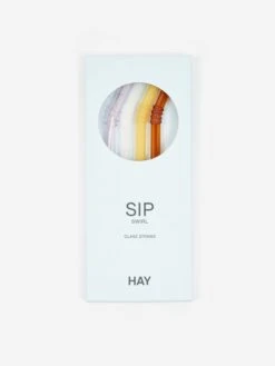 HAY Sip Swirl Straw Set Of 4 - Multi 9 HAY Sip Swirl Straw Set Of 4 - Multi -Fine Household Products HAY SIP SWIRL STRAW SET OF 4 MULTI SS23 GOODHOOD
