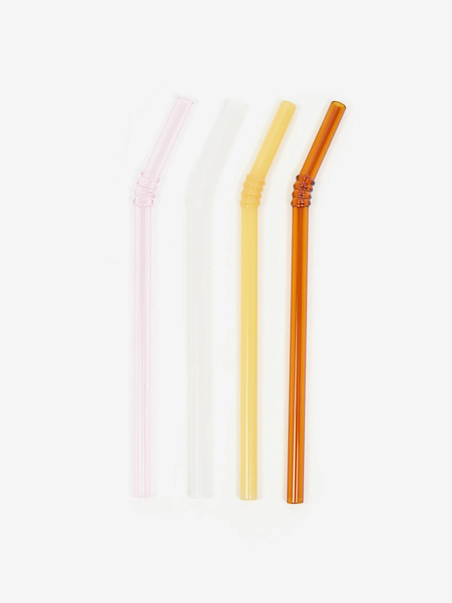HAY Sip Swirl Straw Set Of 4 - Multi 1 HAY Sip Swirl Straw Set Of 4 - Multi