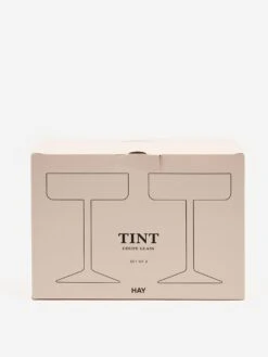 HAY Tint Coupe Glass Set Of 2 - Pink -Fine Household Products HAY TINT COUPE GLASS SET OF 2 PINK AW23 GOODHOOD