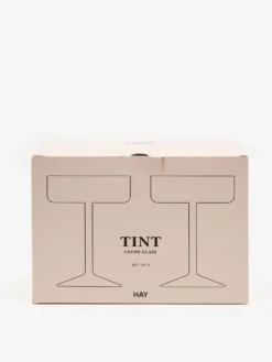 HAY Tint Coupe Glass Set Of 2 - Pink -Fine Household Products HAY TINT COUPE GLASS SET OF 2 PINK AW23 GOODHOOD scaled
