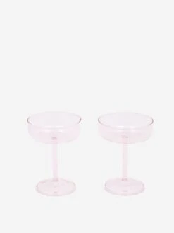 HAY Tint Coupe Glass Set Of 2 - Pink