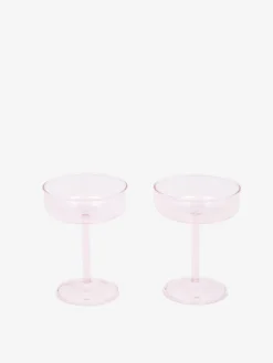 HAY Tint Coupe Glass Set Of 2 - Pink