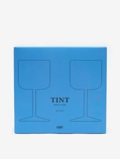 HAY Tint Wine Glass Set Of 2 - Blue And Clear 7 HAY Tint Wine Glass Set Of 2 - Blue And Clear -Fine Household Products HAY TINT WINE GLASS SET OF 2 BLUE AND CLEAR AW23 GOODHOOD