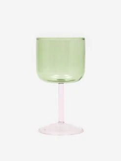 HAY Tint Wine Glass Set Of 2 - Green And Pink 6 HAY Tint Wine Glass Set Of 2 - Green And Pink -Fine Household Products HAY TINT WINE GLASS SET OF 2 GREEN AND PINK AW23 GOODHOOD 3