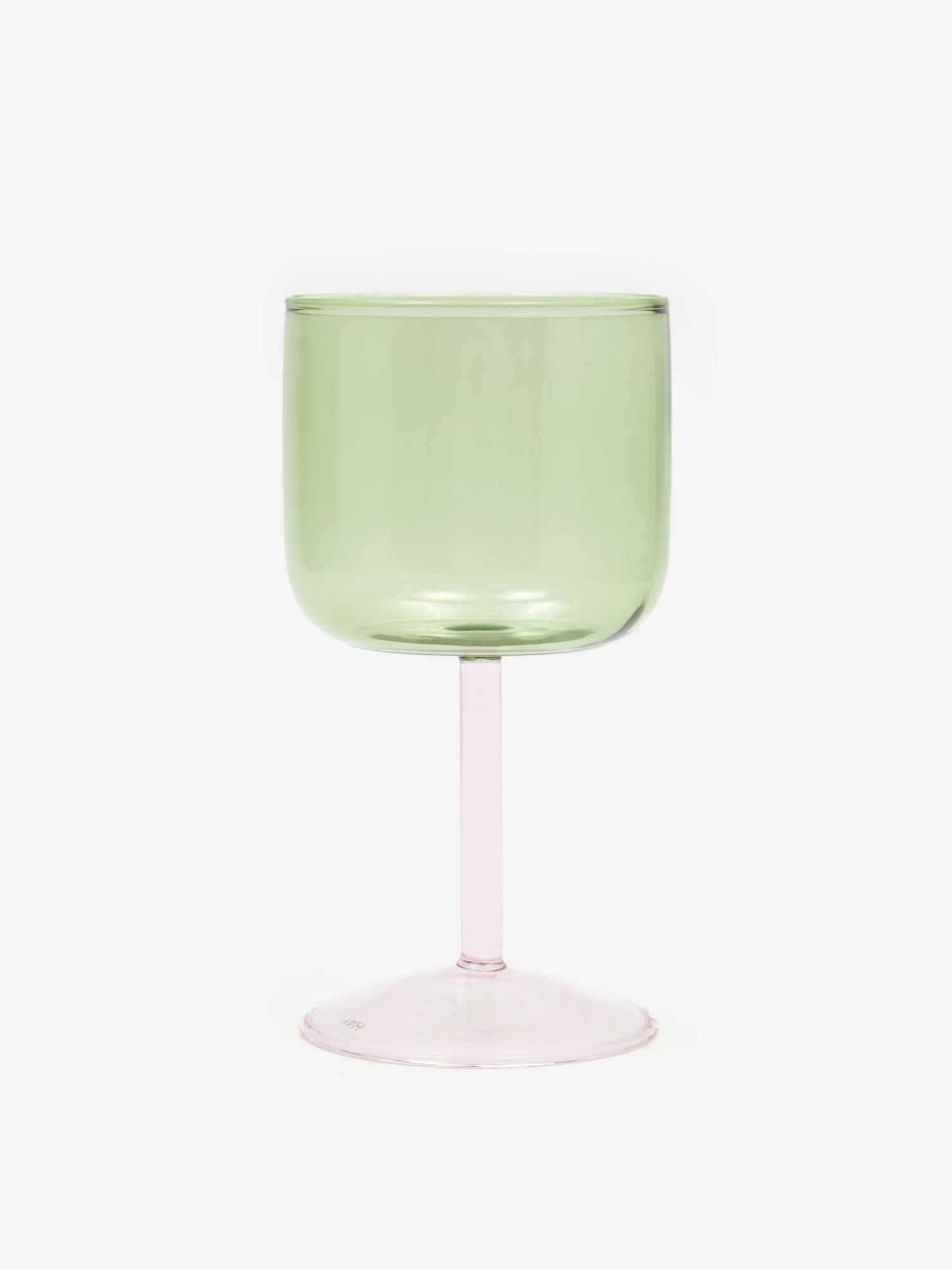 HAY Tint Wine Glass Set Of 2 - Green And Pink 3 HAY Tint Wine Glass Set Of 2 - Green And Pink - Image 3