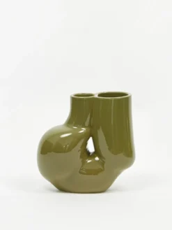 Hay W&S Chubby Vase - Olive Green -Fine Household Products HAY W S CHUBBY VASE OLIVE GREEN AW20 GOODHOOD 0093 scaled