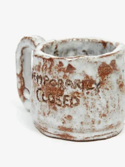 Joe Sweeney Handmade Temporarily Closed Mug -Fine Household Products JOE SWEENEY HANDMADE TEMPORARILY CLOSED MUG AW23 GOODHOOD 2 scaled