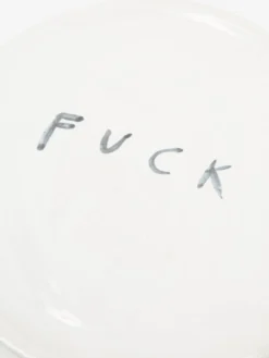 KANA Handmade Fuck Dinner Plate -Fine Household Products KANA HANDMADE FUCK DINNER PLATE AW23 GOODHOOD 2 scaled