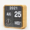 Karlsson Mini Flip Clock - Brown
