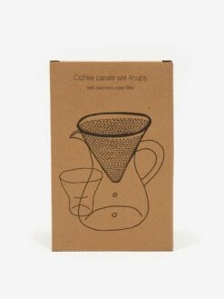 Kinto SCS-04-CC-ST Coffee Carafe Set 600ml - Stainless Steel -Fine Household Products KINTO SCS 04 CC ST COFFEE CARAFE SET 600ML STAINLESS STEEL AW23 GOODHOOD