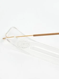 Kuumba Incense Holder - Clear/White -Fine Household Products KUUMBA INCENSE HOLDER CLEAR WHITE SS20 GOODHOOD 27319