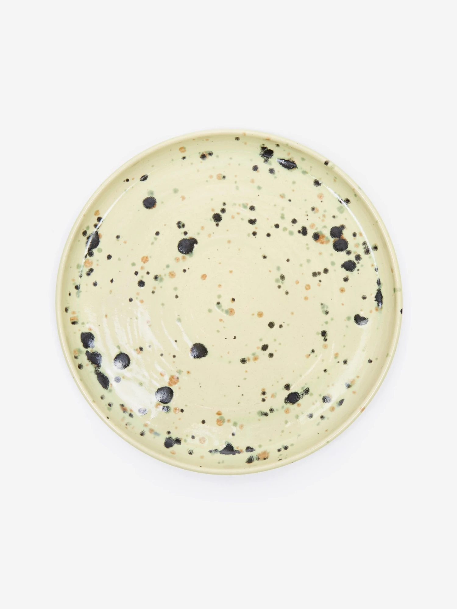 Liam Owen Lichen Glaze Handmade Dinner Plate - Green 2 Liam Owen Lichen Glaze Handmade Dinner Plate - Green - Image 2