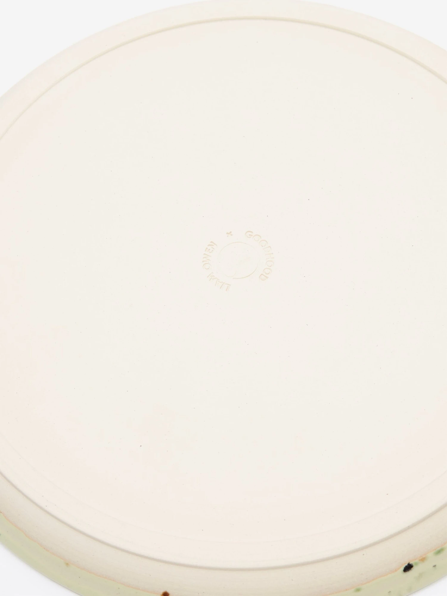 Liam Owen Lichen Glaze Handmade Dinner Plate - Green 4 Liam Owen Lichen Glaze Handmade Dinner Plate - Green - Image 4