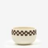 Mellow Incense Bowl Medium - Porcelain Half Check Outside