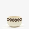 Mellow Incense Bowl Medium - Porcelain Half Check Outside