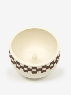 Mellow Incense Bowl Medium - Porcelain Half Check Outside -Fine Household Products MELLOW INCENSE BOWL MEDIUM PORCELAIN HALF CHECK OUTSIDE SS21 GOODHOOD 64372 cfb1007b a5c7 4bcb 9b6f 77abf99580c1