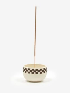 Mellow Incense Bowl Medium - Porcelain Half Check Outside -Fine Household Products MELLOW INCENSE BOWL MEDIUM PORCELAIN HALF CHECK OUTSIDE SS21 GOODHOOD 64374 f86702ac d8a7 4d4d a0ff b4aef2a73b80