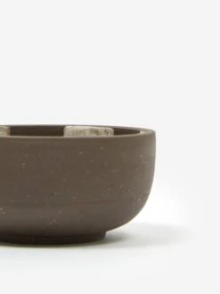 Mellow Incense Bowl Small - Dark Brown Check Inside -Fine Household Products MELLOW INCENSE BOWL SMALL DARK BROWN CHECK INSIDE SS21 GOODHOOD 64388