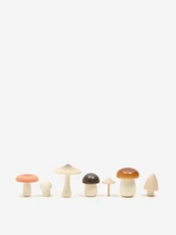 Moon Picnic Wooden Forest Mushrooms Set 7 Moon Picnic Wooden Forest Mushrooms Set -Fine Household Products MOON PICNIC WOODEN FOREST MUSHROOMS SET AW23 GOODHOOD