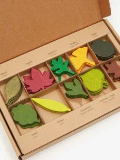 Moon Picnic Wooden Woodland Leaves Set -Fine Household Products MOON PICNIC WOODEN WOODLAND LEAVES SET AW23 GOODHOOD 2 scaled