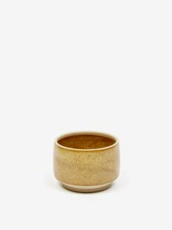 Pottery West Stoneware 250ml Lidded Jar - Ochre -Fine Household Products POTTERY WEST STONEWARE 250ML LIDDED JAR OCHRE SS23 GOODHOOD 1