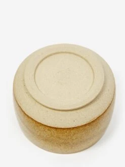 Pottery West Stoneware 250ml Lidded Jar - Ochre -Fine Household Products POTTERY WEST STONEWARE 250ML LIDDED JAR OCHRE SS23 GOODHOOD 3