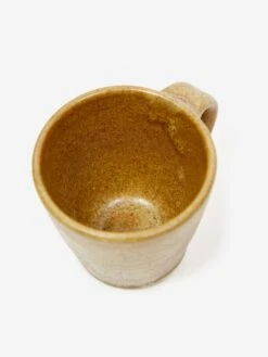 Pottery West Stoneware Espresso Cup - Ochre -Fine Household Products POTTERY WEST STONEWARE ESPRESSO CUP OCHRE SS23 GOODHOOD 3